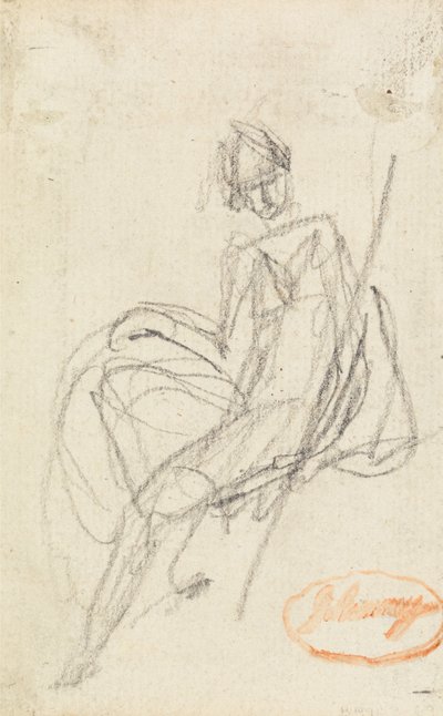 Study of a Seated Woman by George Romney